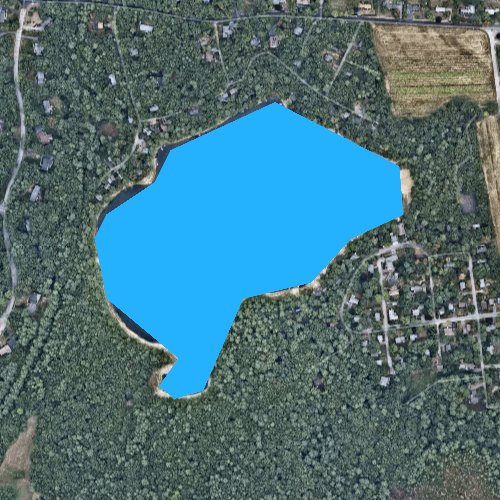 Fly fishing map for White Pond, Massachusetts