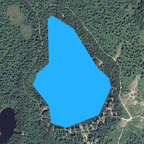 Fly fishing map for White Pond, New Hampshire