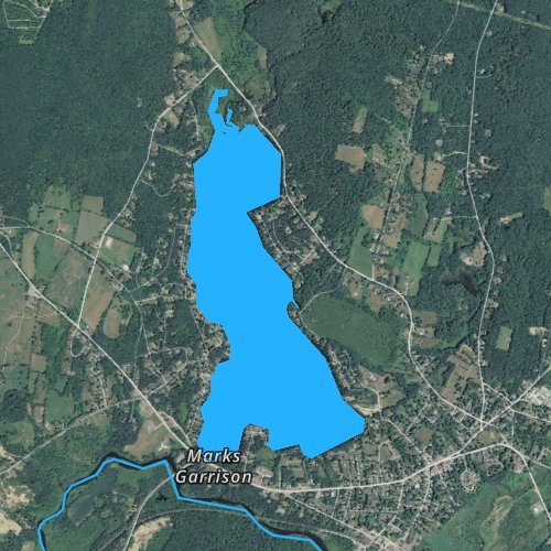 Fly fishing map for Wickaboag Pond, Massachusetts