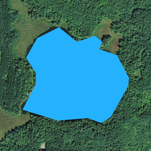 Fly fishing map for Willeys Lake, Minnesota