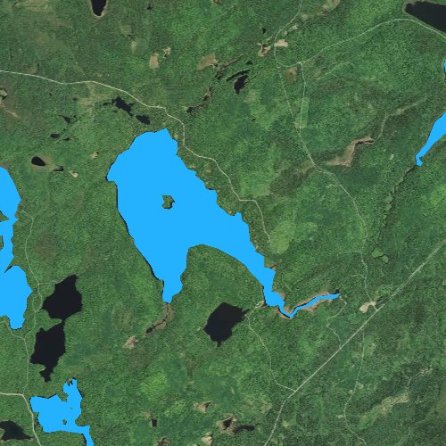 Fly fishing map for Wilson Lake, Minnesota