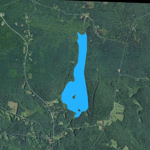Fly fishing map for Wood Creek Pond, Connecticut